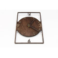 Rectangular wooden wall clock 