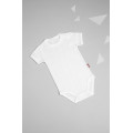 White bodysuit with short sleeves