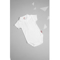 White bodysuit with short sleeves