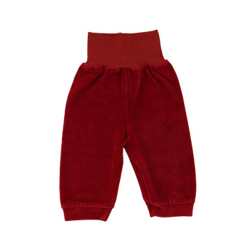 Burgundy velour pants
