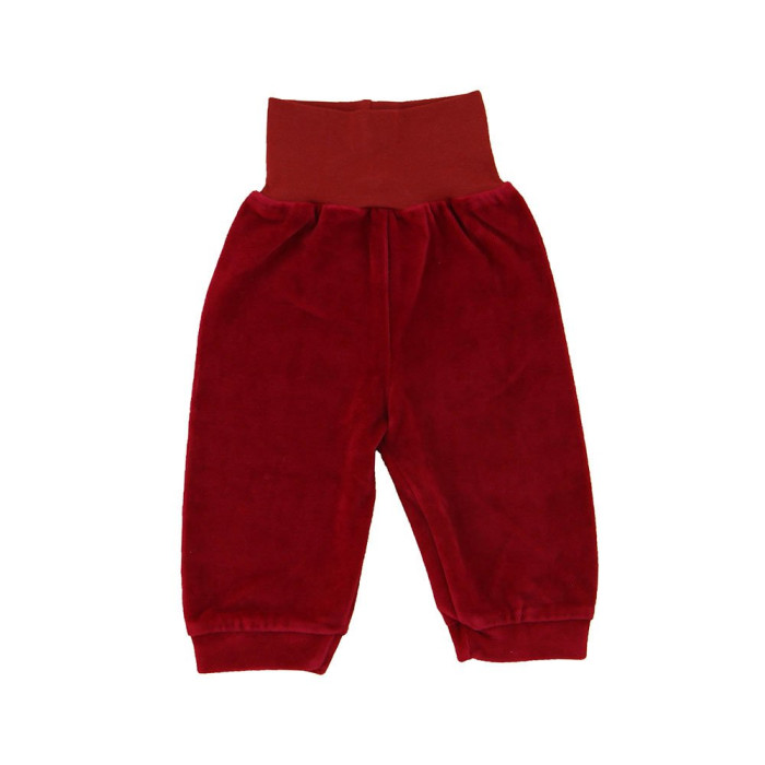 Burgundy velour pants