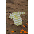 Striped romper with long sleeves