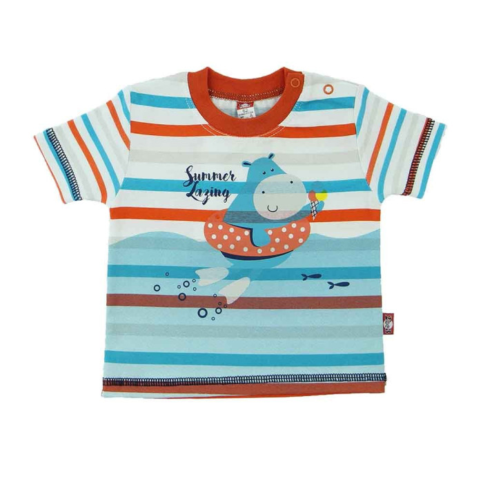 Striped short-sleeve shirt 