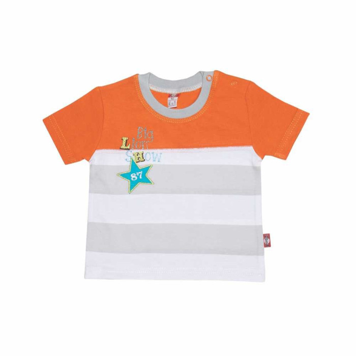 Striped t-shirt with short sleeves 
