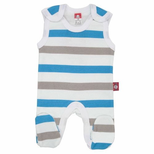 Striped short sleeve bodysuit for babies 