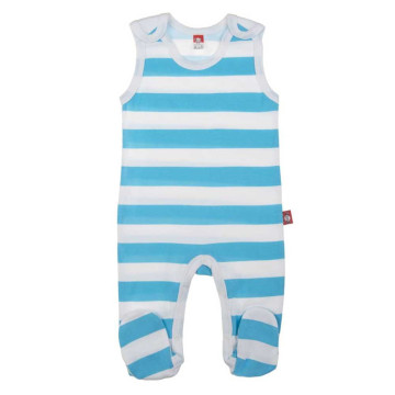 Striped short sleeve bodysuit for babies 