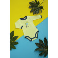 Yellow baby bodysuit „Little Turtle“
