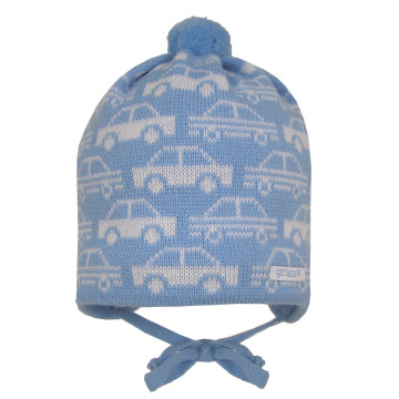Blue baby hat „Little Car“
