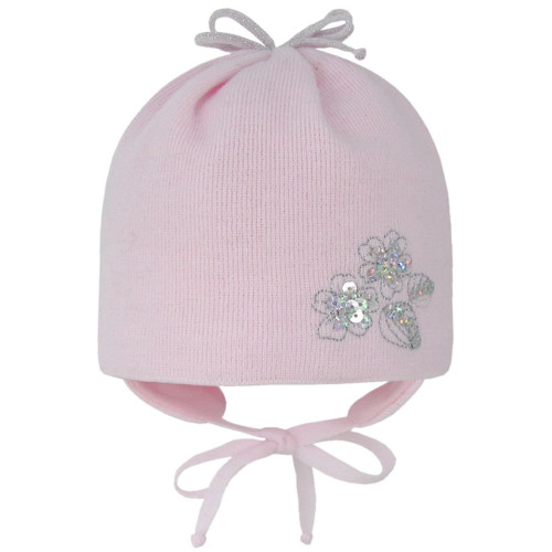 Pinkish baby hat „Little Flower“
