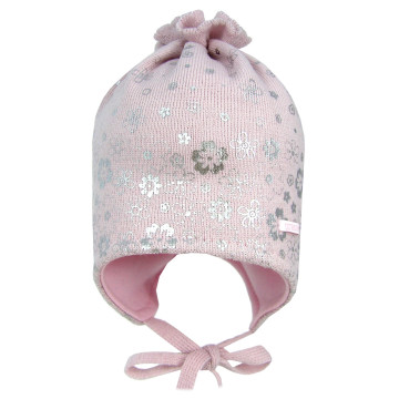 Pink baby hat „Little Flowers“