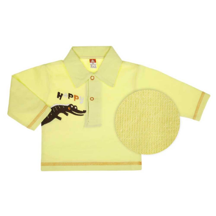 Long-sleeve baby T-shirt „Krokodiliukas“
