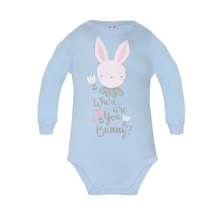 Blue baby bodysuit „Little Bunny“