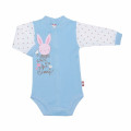 Blue bodysuit with buttons „Little Bunny“