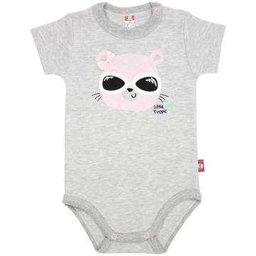 Grey baby bodysuit „Pantera“