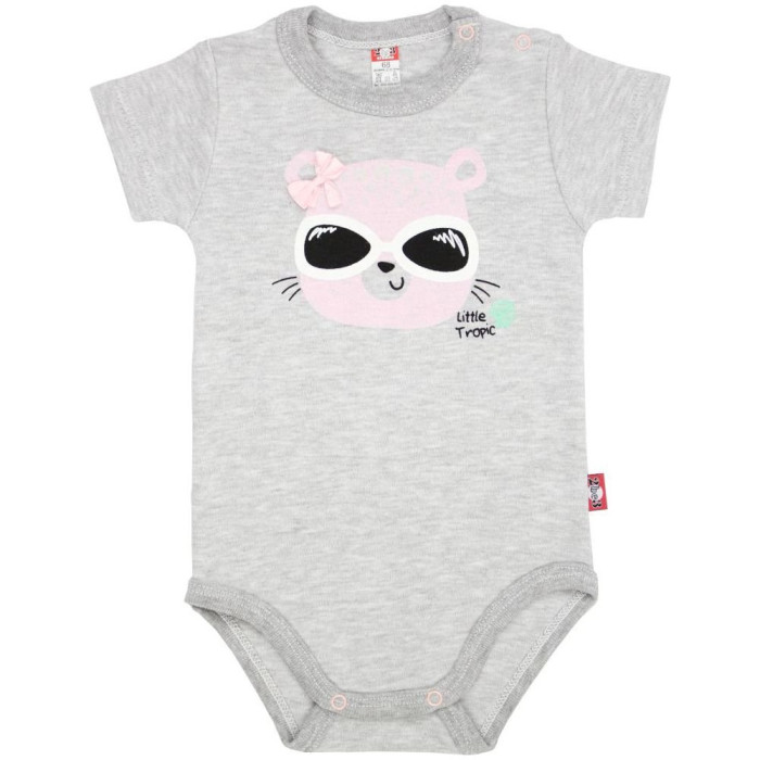 Grey baby bodysuit „Pantera“