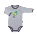 Grey baby bodysuit „Little Turtle“