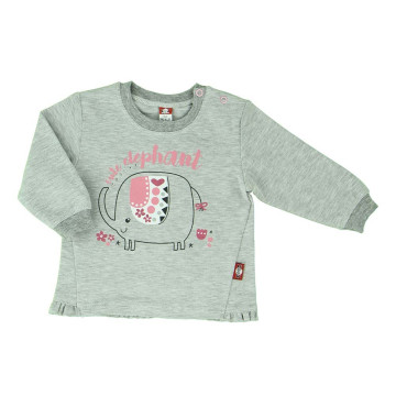 Grey baby T-shirt „Drambliukas“