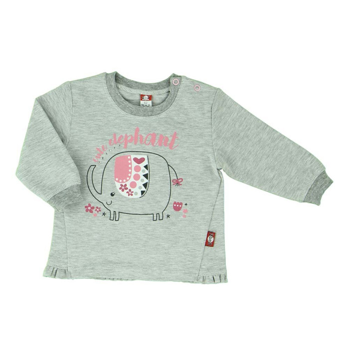 Grey baby T-shirt „Drambliukas“