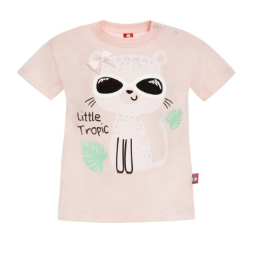Pink t-shirt with short sleeves 