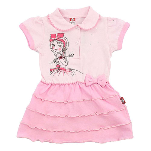 Pink baby dress „Little Girl“