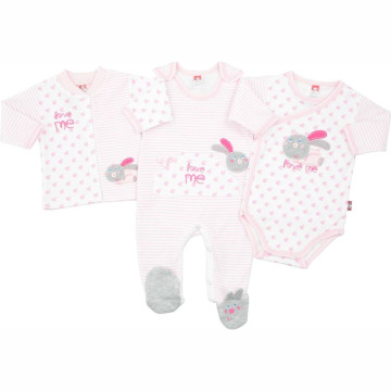 Pink baby gift set
