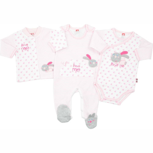 Pink baby gift set
