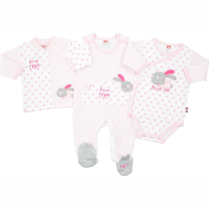 Pink baby gift set