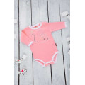 Pink baby bodysuit „Swan“