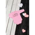 Pink long sleeve bodysuit „Little Heart“