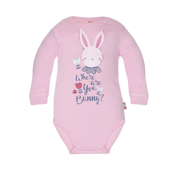 Pink baby bodysuit „Little Bunny“