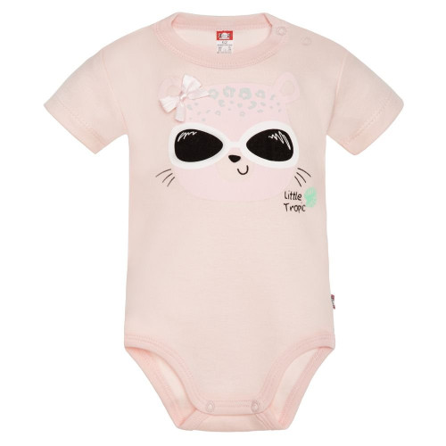Pink baby bodysuit „Panther“