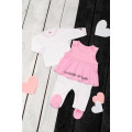 Bodysuit and shirt set „Little Heart“