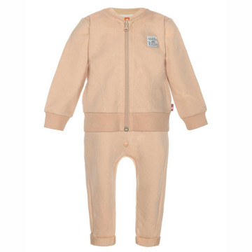 Sand colored two-piece sports suit „Little Lamb“