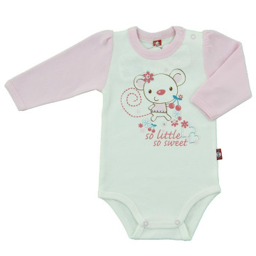 Sand colored bodysuit with mouse application 