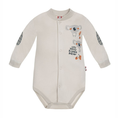 Sand-coloured baby bodysuit