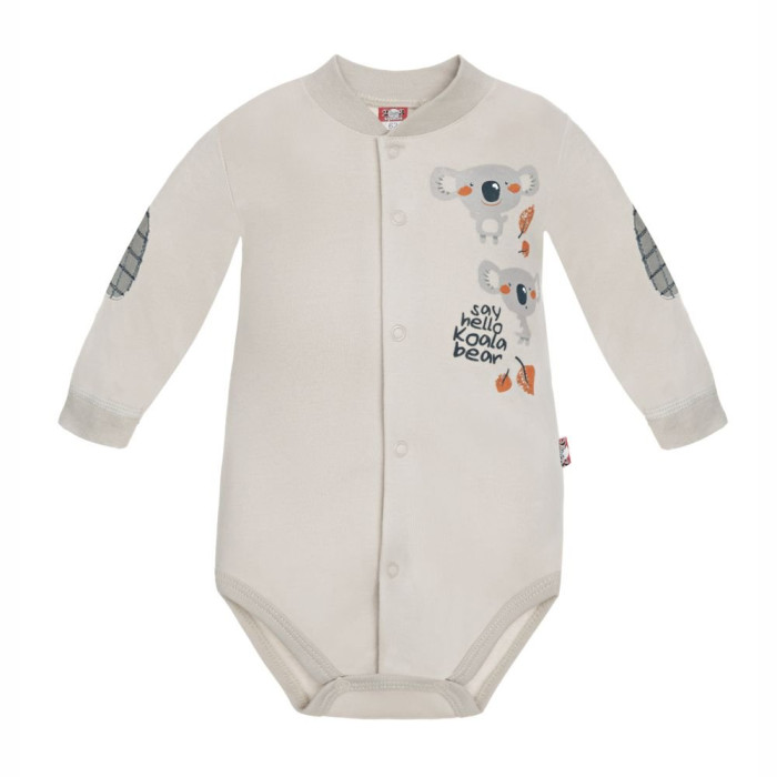 Sand-coloured baby bodysuit