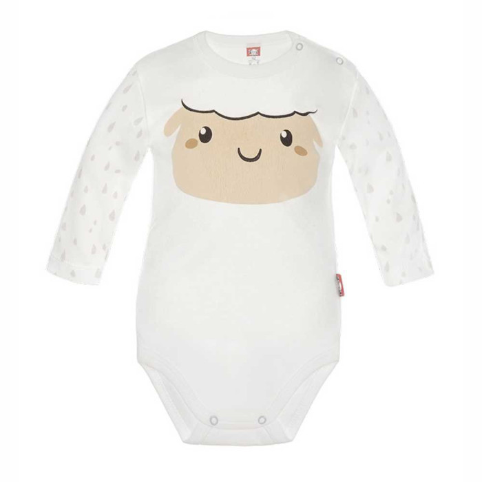 Light yellow bodysuit „Little Lamb“