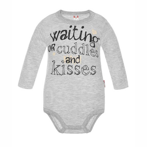 Light grey baby bodysuit
