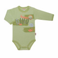 Green baby bodysuit „Dino“