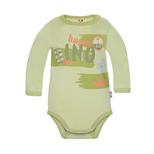 Green baby bodysuit „Dino“