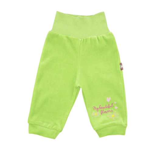 Light green velour pants