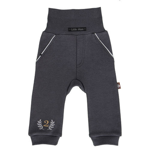 Dark grey baby trousers „Small vyrukas“