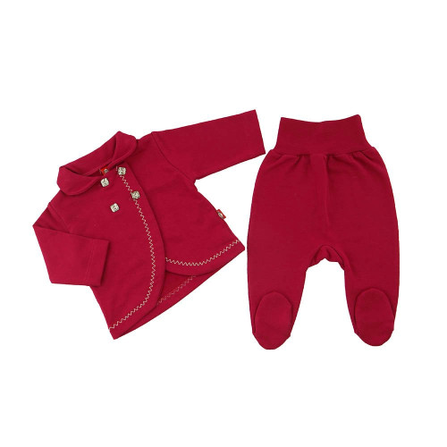 Dark pink two-piece set
