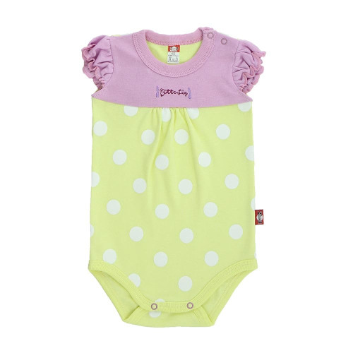 Summer bodysuit with puff sleeves "Butterfly"