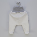 Vilaurita white warm-lined baby trousers with feet „Perla“