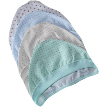 Vilaurita baby hat with ties with reverse seams