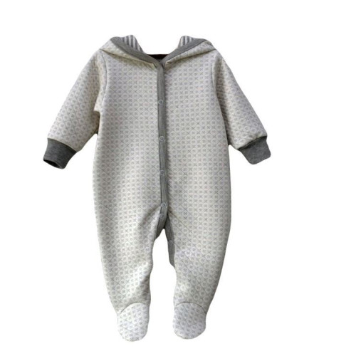Vilaurita grey baby jumpsuit with a hood „Berty“