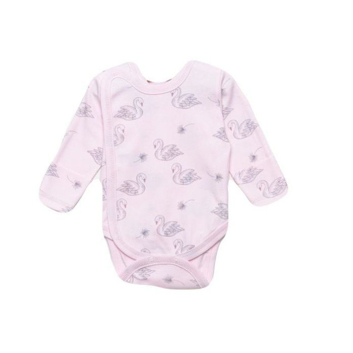 Vilaurita pink baby bodysuit with mittens „Lizette“