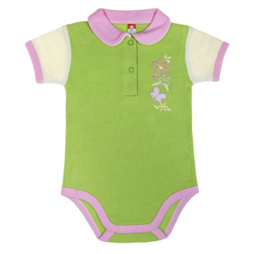Short-sleeve baby bodysuit