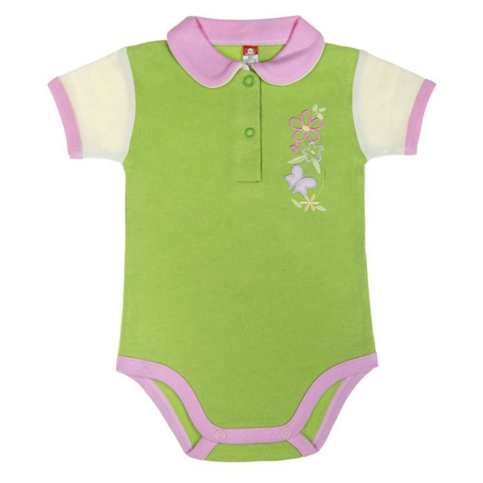 Short-sleeve baby bodysuit